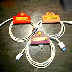 Phone cord Holder personalize ur name / charm